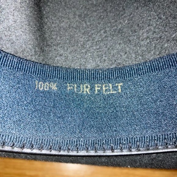 Fiorentino Vintage Fedora Black/Dark Grey Felt Hat - Picture 4 of 7